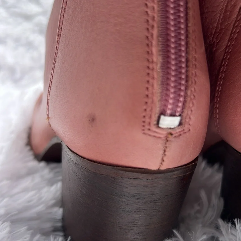 Free People Elle block heel boot sunset sand,l pink - Picture 13 of 13